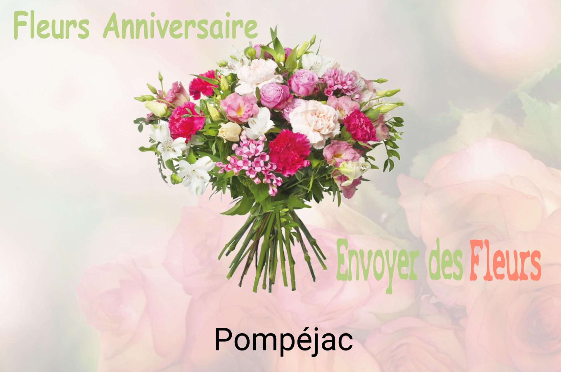 Bouquet de fleurs d’anniversaire livré à Pompéjac