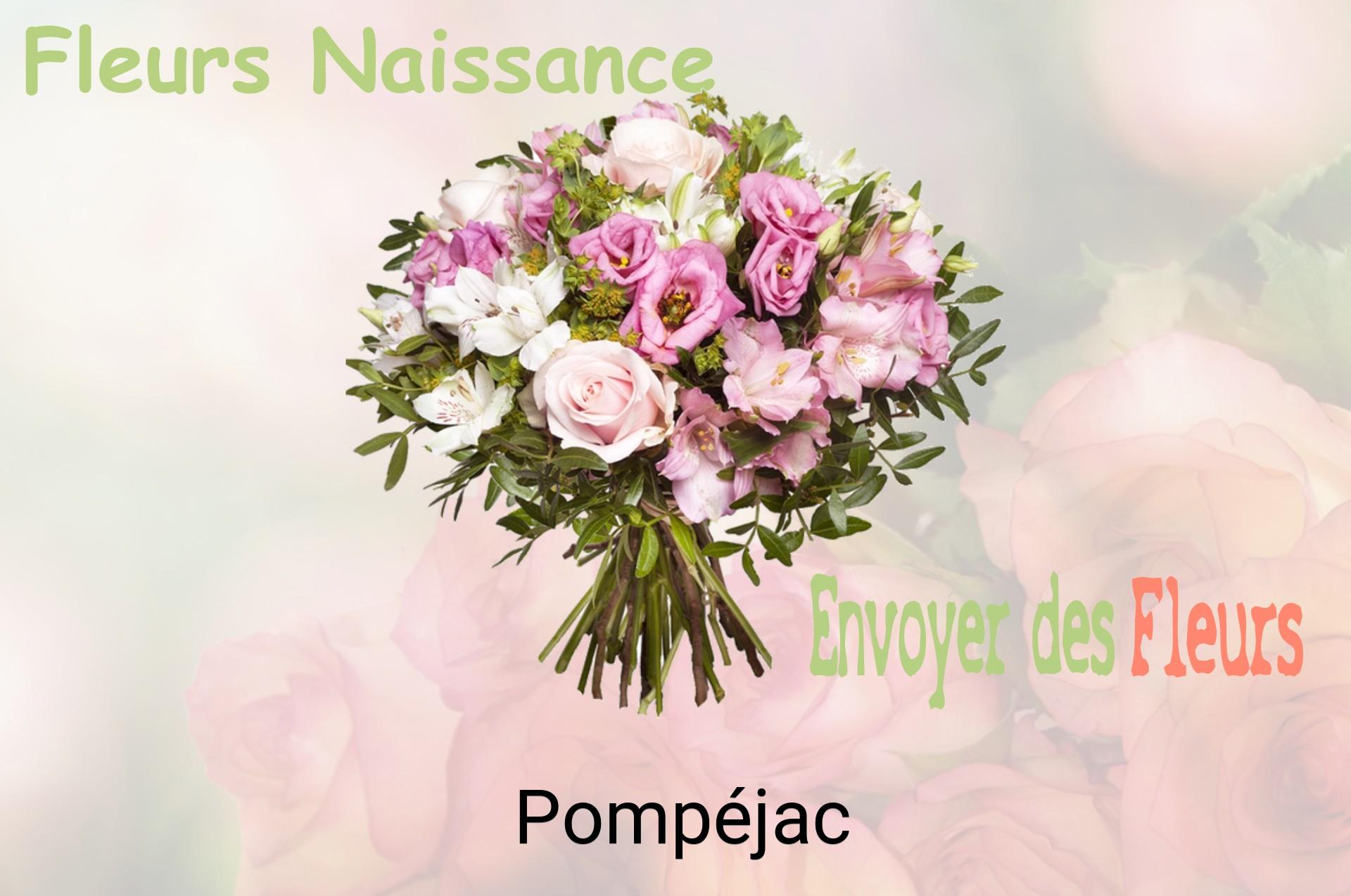 Bouquet de fleurs de naissance livré à Pompéjac